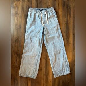 GAP Denim Jogger Pants High Rise Drawstring Tencel Wash Blue Casual